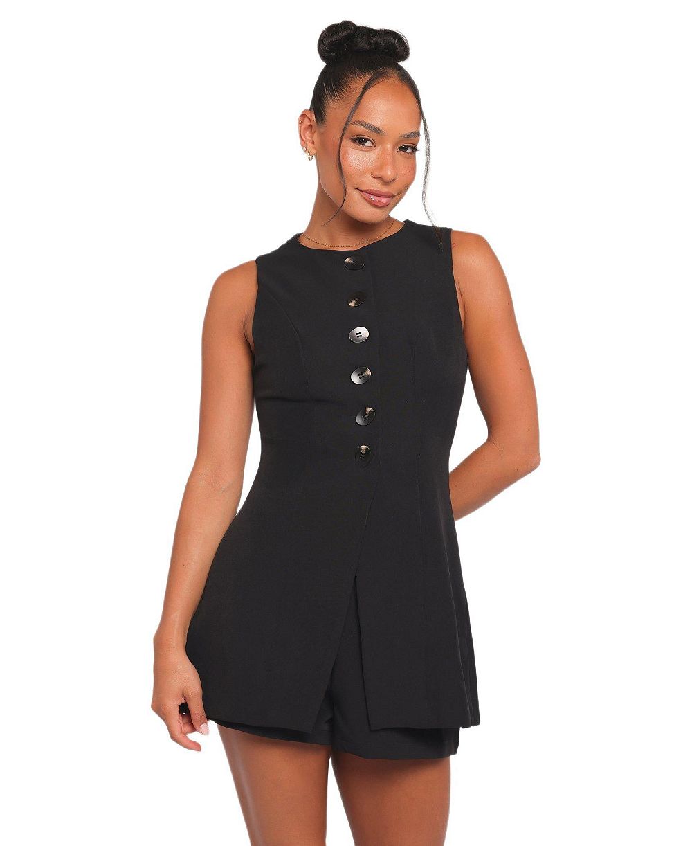 Женский топ Petal and Pup Amanda Sleeveless Button-Down Vest