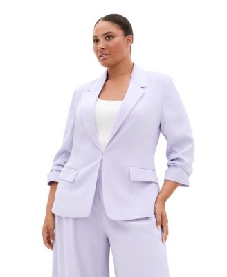 Пиджак CITY CHIC Plus Size Abbie с рукавами до локтя и сборками
