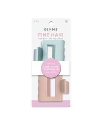Gimme Beauty Fine Hair  Short Twists and Buns  Mini Claws for Fine and Thin Hair  Designer Non-Slip Accessory  2 Pack