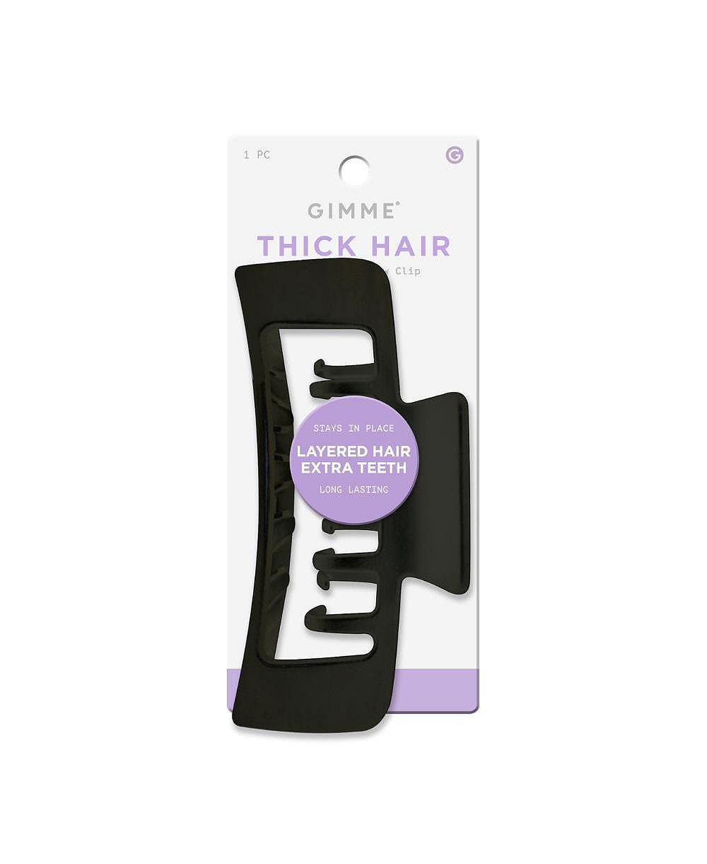 Gimme Beauty XL Rectangle Claw Clip Duo Hair Clips with Velvet Like Finish for All Hair Types Non Slip, Firm Hold Daily Wear Accessory