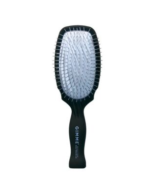 Gimme Beauty Metal Bristle Brush Stainless Steel Bristles for Healthy Shine Designed to Detangle Hair Types Hair Brush with Comfy Handle