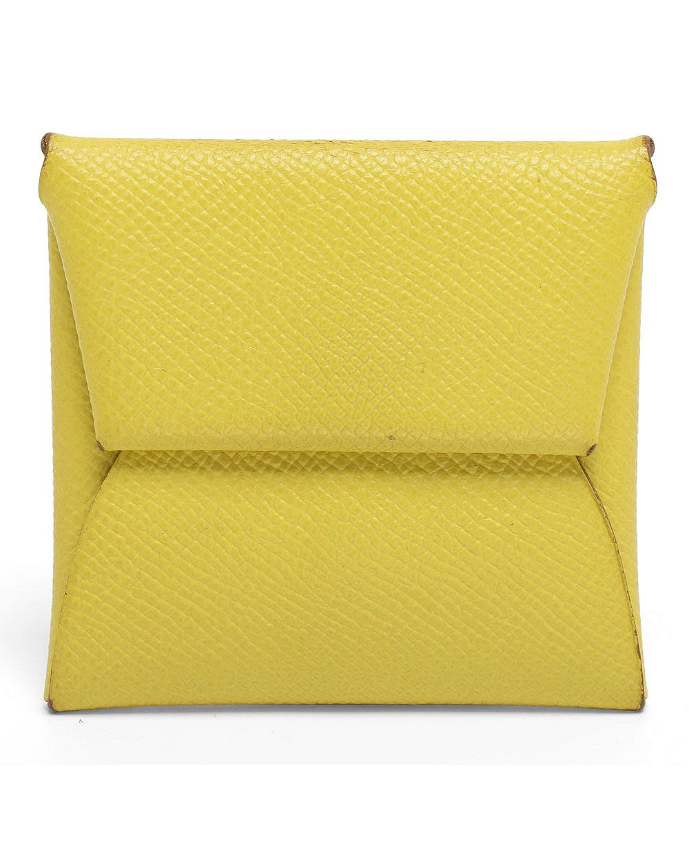Pre-Owned HERMÉS женский кошель-монетница из кожи Эпсом Kiwi