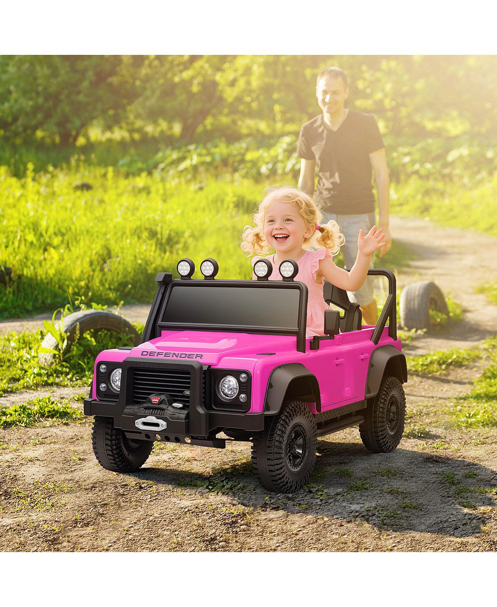 Электромобиль SEVORLEY Land Rover Defender 110 Svx 12V с родительским пультом управления, светодиодными фонарями, для детей 3-5 лет