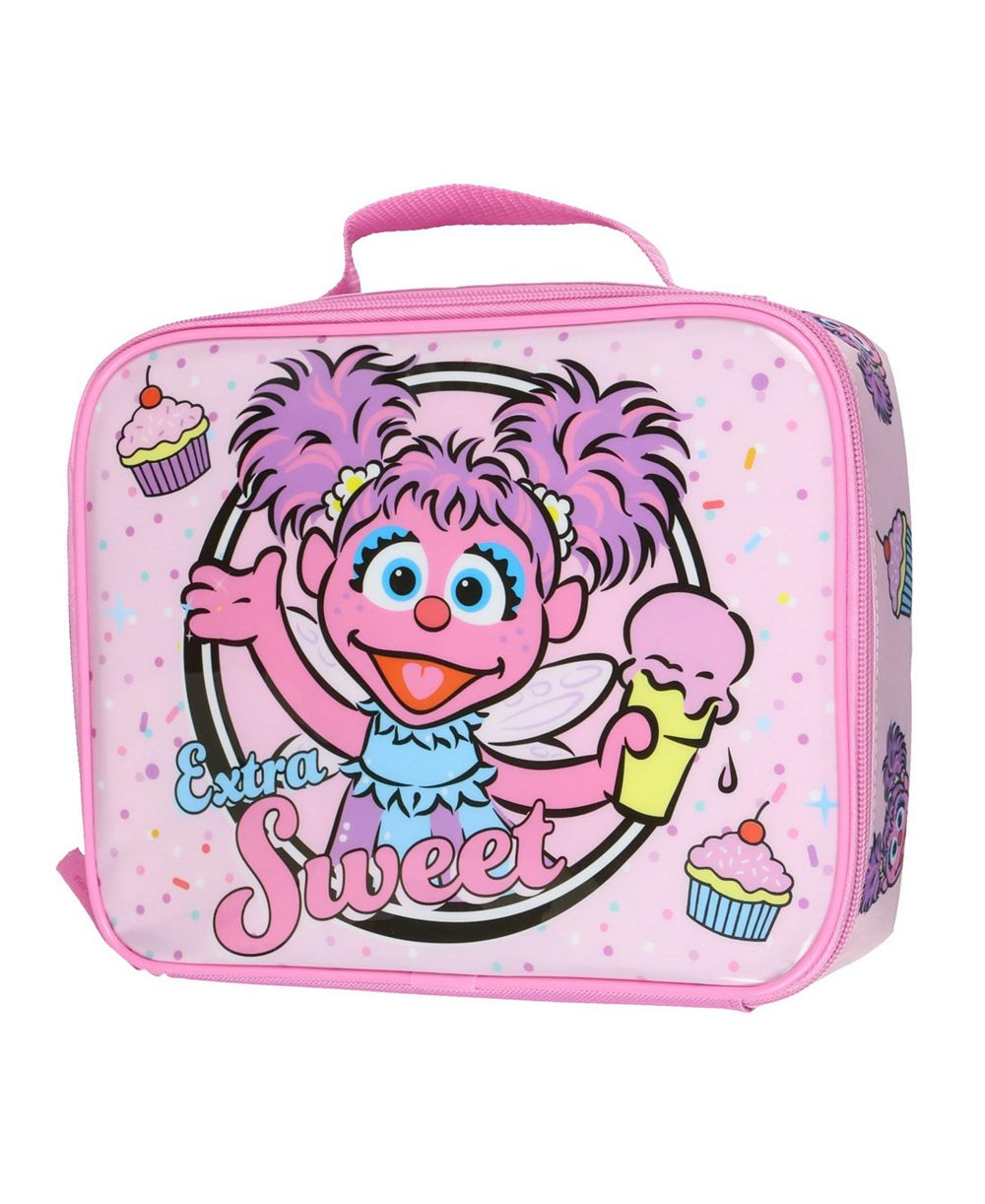 Sesame Street Lunch Box Extra Sweet Abby Caddabby Insulated Lunch Bag Tote 10"
