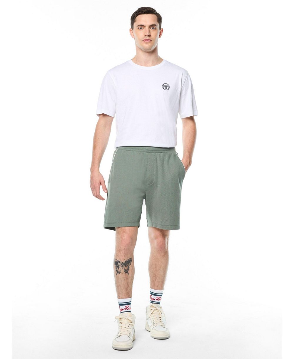 Sergio Tacchini мужские шорты Agiato из премиальной трикотажной ткани прямого кроя, длина шва 6 дюймов