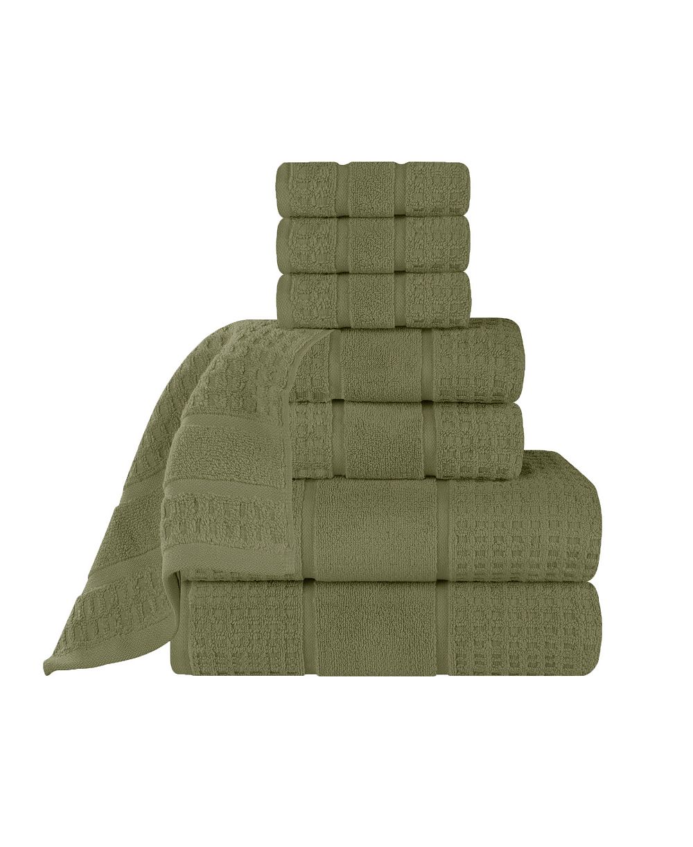 Superior набор полотенец Napa Zero Twist Waffle Honeycomb Plush Soft Absorbent, 8 шт., плюшевые, мягкие, впитывающие, без скручивания