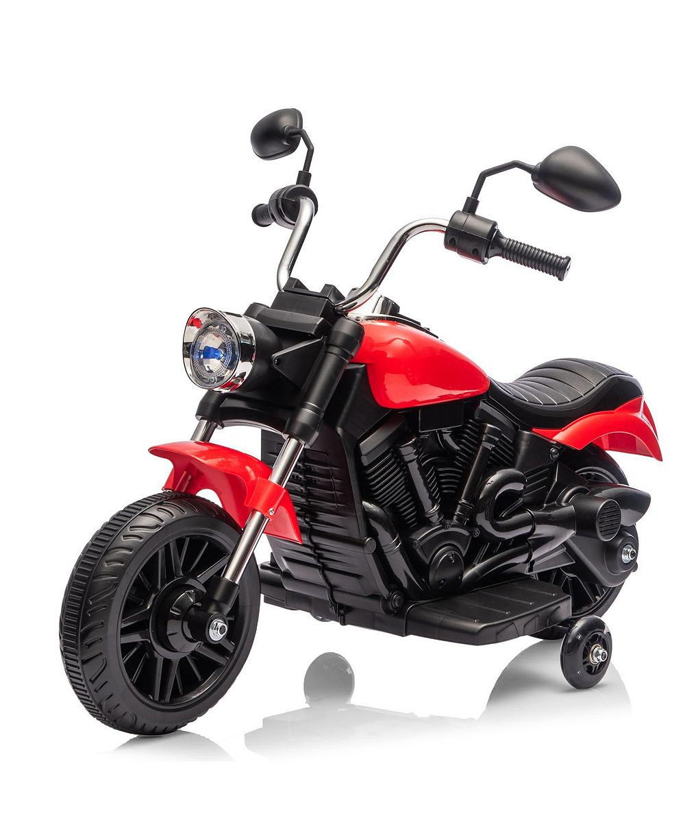 Электрический мотоцикл homfan 12V с съемными обучающими колесами, грузоподъемностью 66 фунтов, для детей 3-5 лет