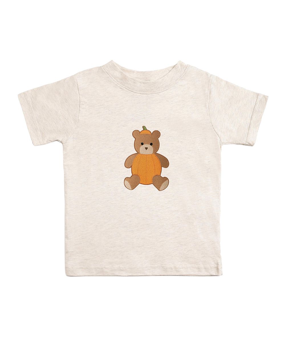 Детская футболка Sweet Wink с принтом Pumpkin Teddy Bear и коротким рукавом