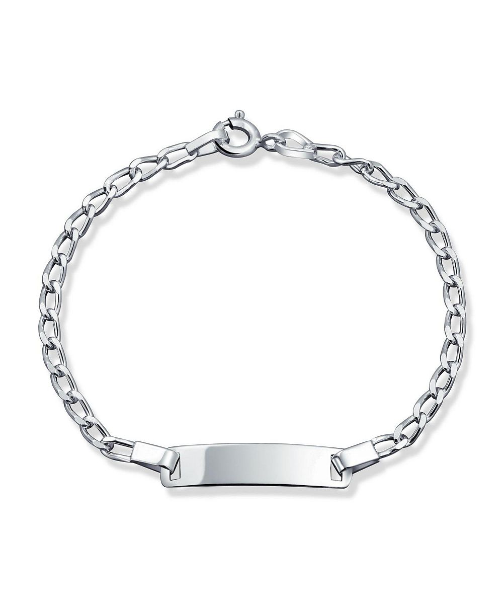Bling Jewelry тонкий браслет-цепочка с именем из стерлингового серебра 925 пробы, маленький, на запястье