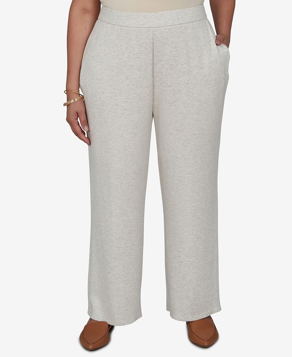 Alfred Dunner Plus Size Pull-On Wide-Leg Pants