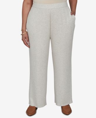 Alfred Dunner Plus Size Pull-On Wide-Leg Pants