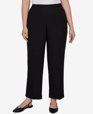Alfred Dunner Plus Size Pull-On Straight-Leg Pants