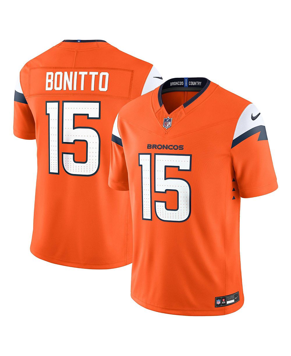 Nike мужская ограниченная серия игрового джерси Denver Broncos Nik Bonitto оранжевого цвета с вышивкой Vapor F.U.S.E.