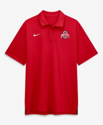 Nike Мужской багряный Ohio State Buckeyes 2026 Sideline Tour Dri-FIT поло рубашка