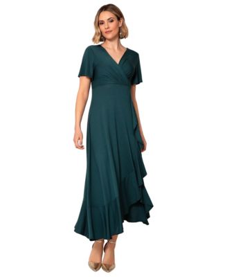 Женское миди платье Alie Street London Waterfall Ruffle Wrap