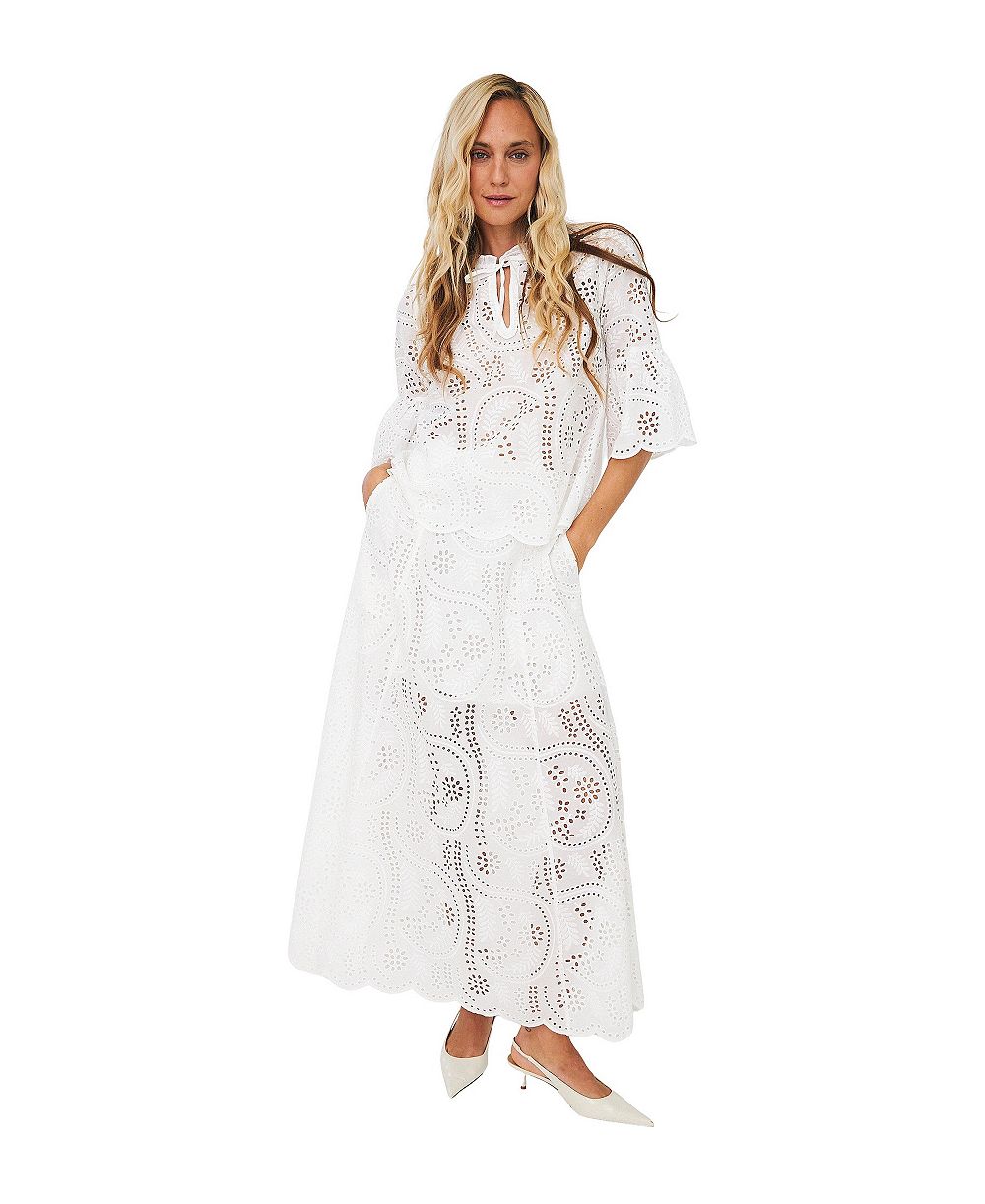 CRAS Женская блузка Briza Eyelet с завязками на шее