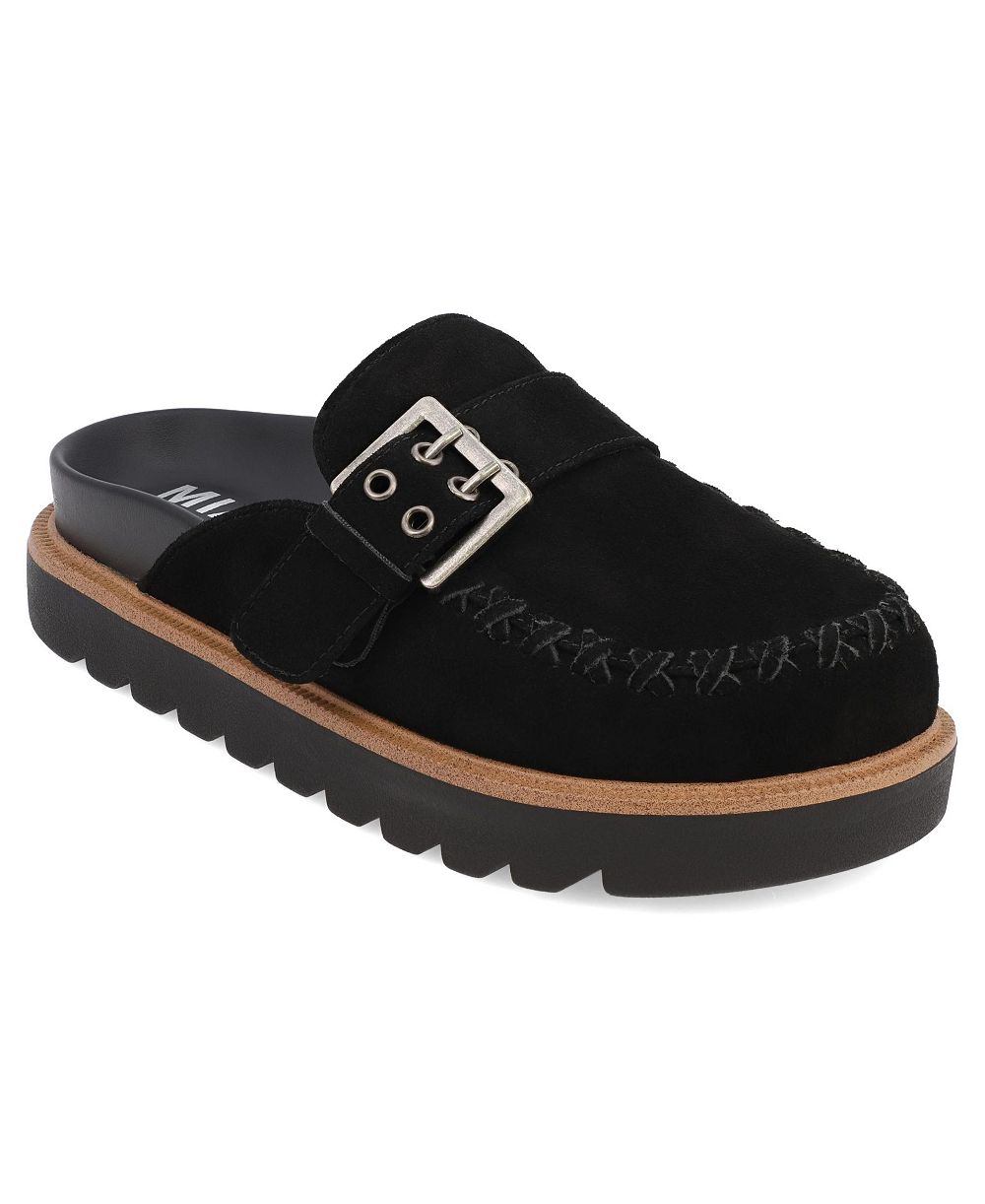 MIA Women's Zaina Buckle Lug Sole Mules