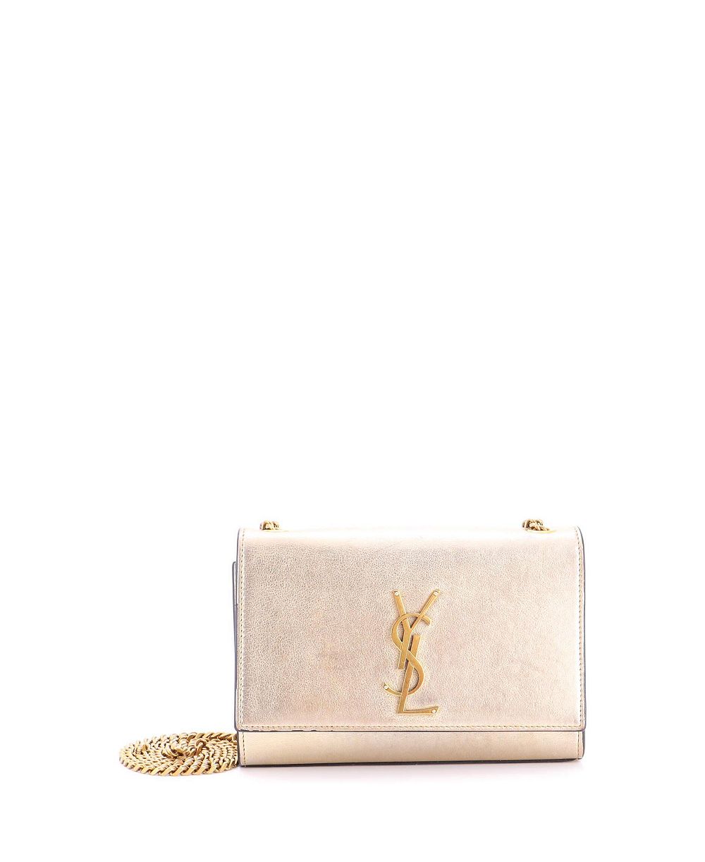 Б/у через плечо Saint Laurent Small Classic Monogram Metallic из кожи