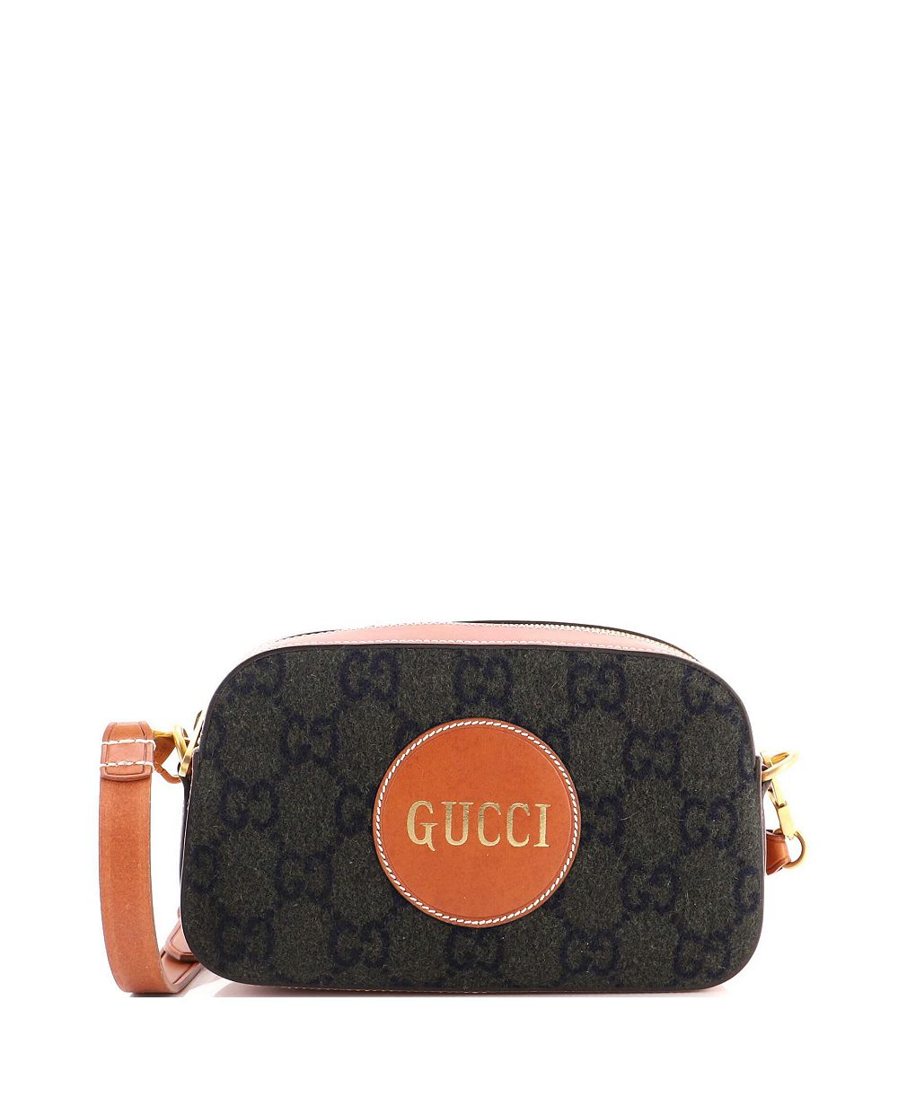 Pre-Owned Gucci Off the Grid Camera Bag GG Wool and Leather