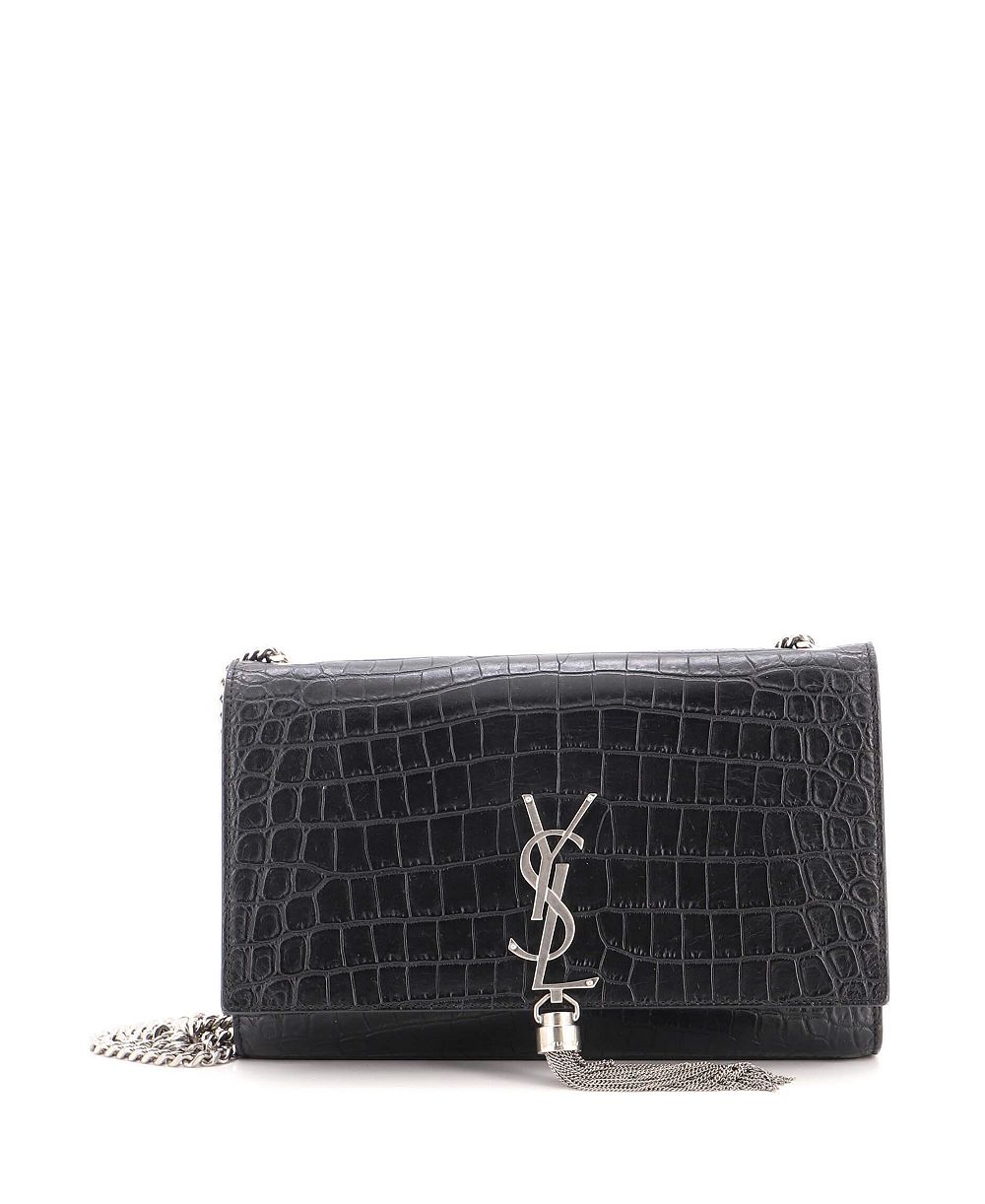 Pre-Owned Saint Laurent сумка через плечо Medium Classic Monogram Tassel из тисненой кожи с кисточкой