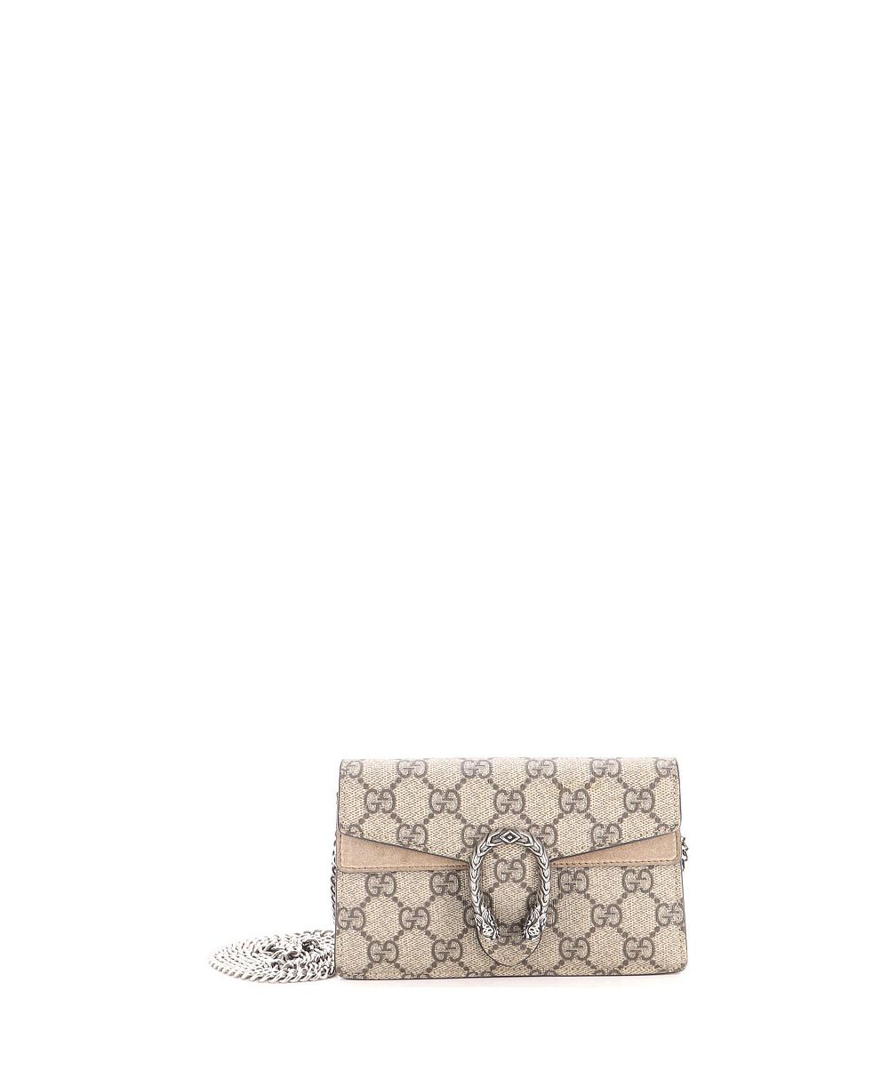 Pre-Owned Gucci сумка Super Mini Dionysus GG Coated Canvas