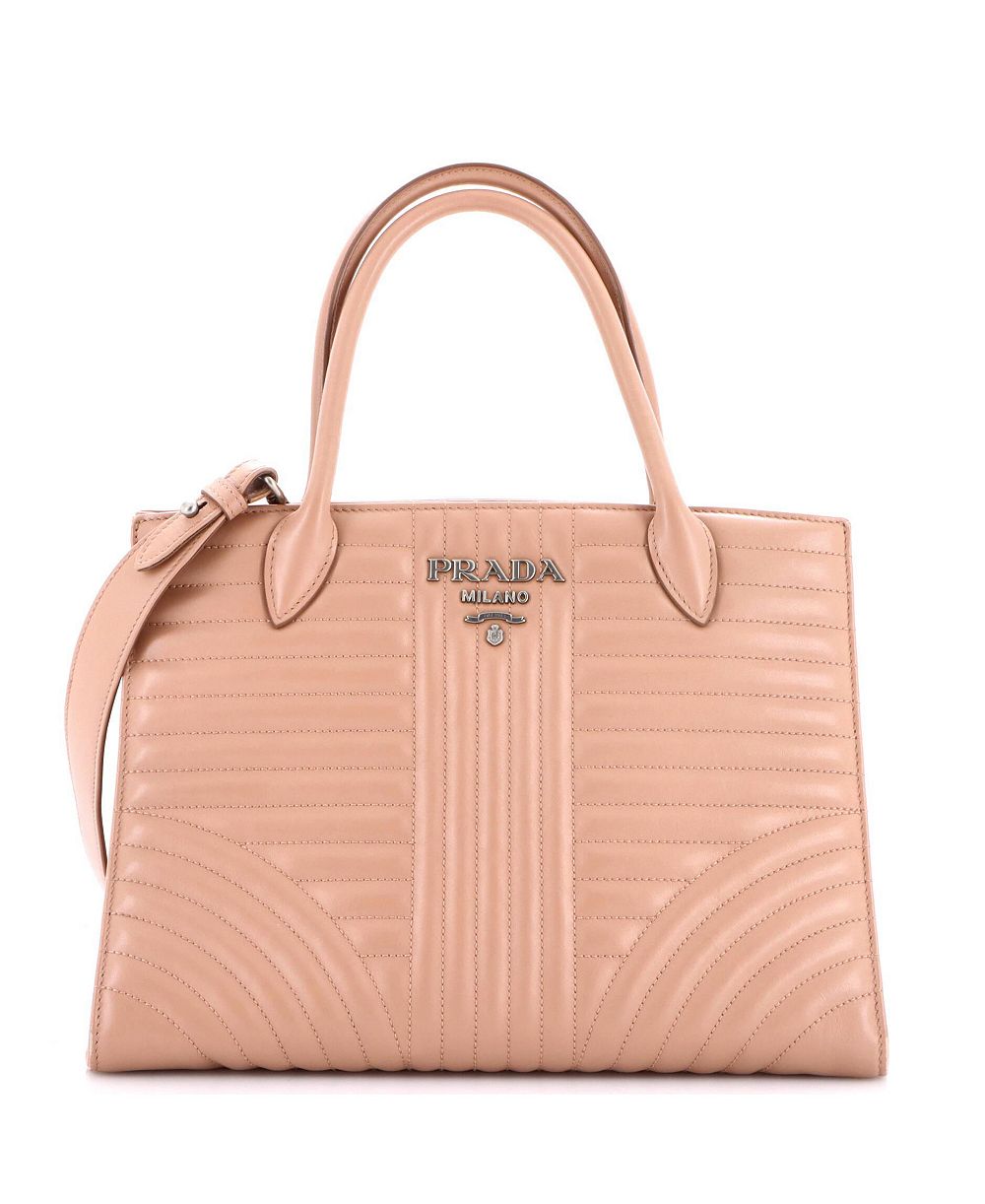 Pre-Owned Prada средняя трансформируемая сумка-тоут Diagramme из стеганой кожи