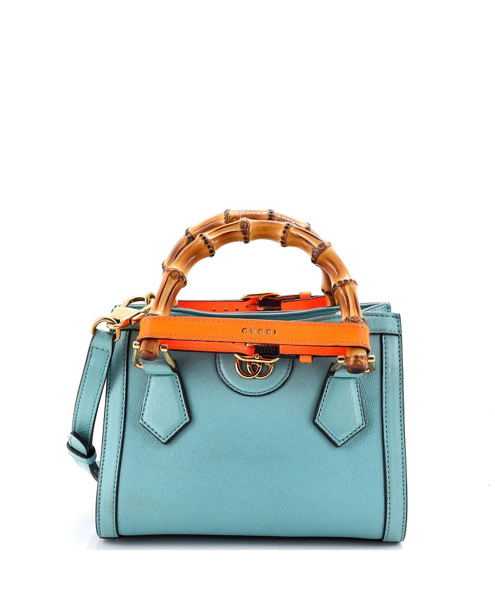 Pre-Owned Gucci Mini Diana NM Bamboo Handle кожаная сумка-тоут