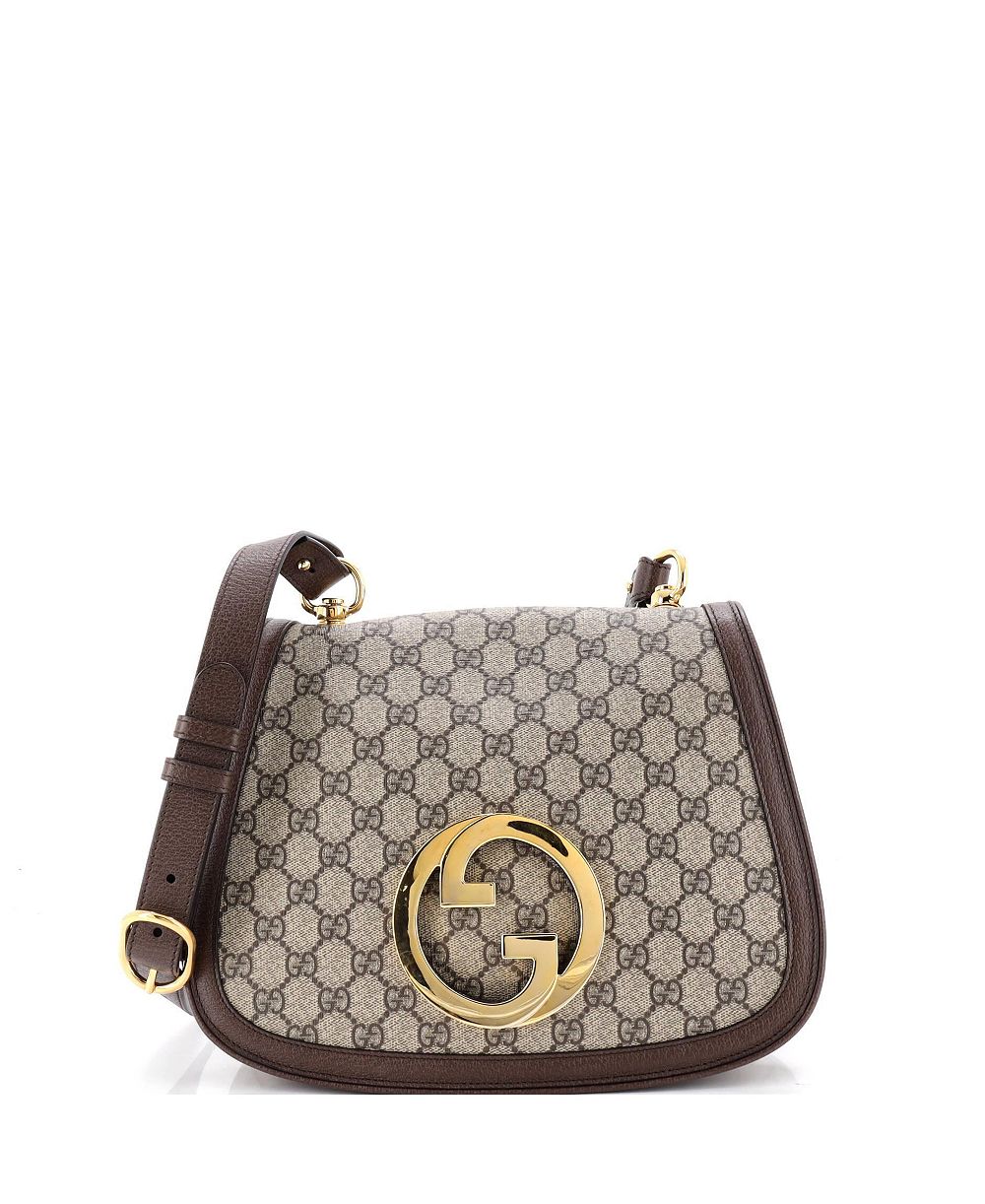 Сумка Gucci Blondie NM Top Handle Medium из канваса GG, б/у