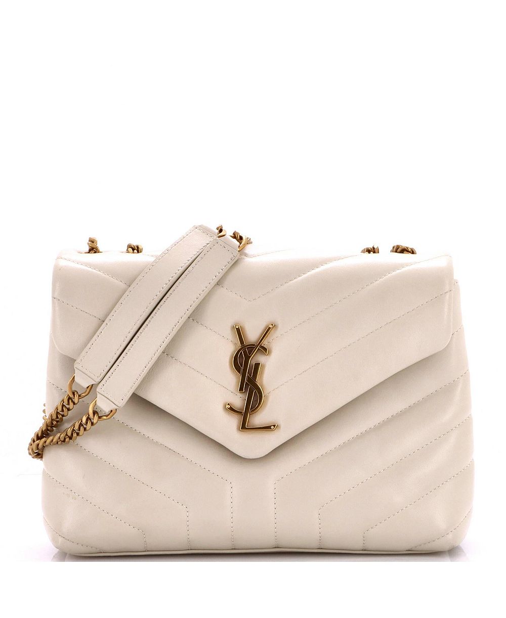 Pre-Owned Saint Laurent Маленькая сумка Loulou плечевая, кожа Matelasse Chevron