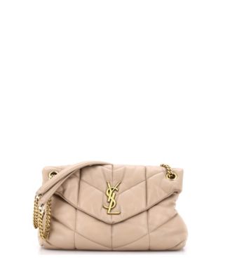 Б/у плечевая сумка Saint Laurent Small Loulou Puffer Quilted из кожи