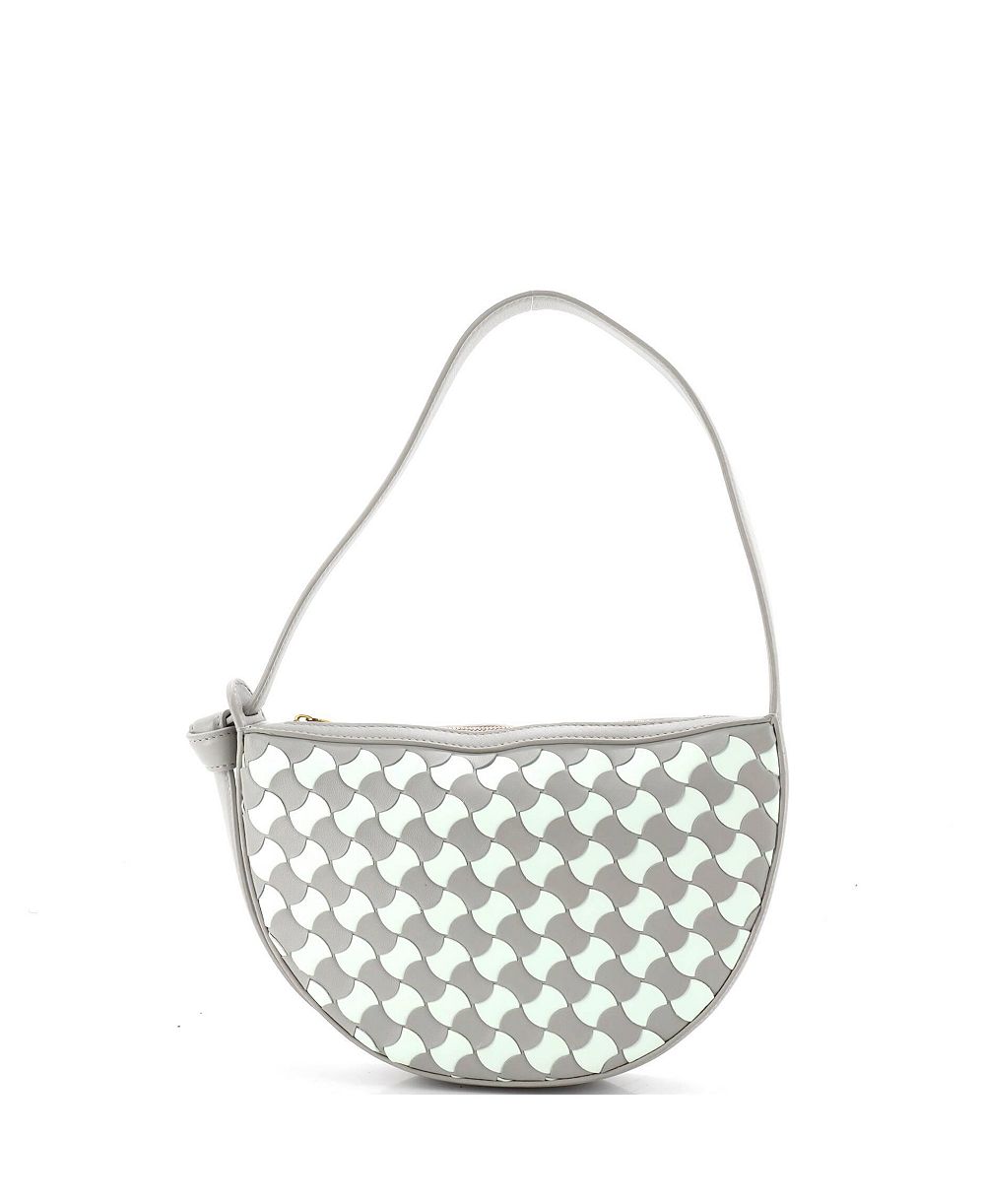 Б/у плечевая сумка Bottega Veneta Mini Sunrise Bicolor Wavy Pavimento из кожи