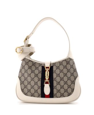 Pre-Owned Gucci Small Jackie 1961 Hobo GG Coated Canvas