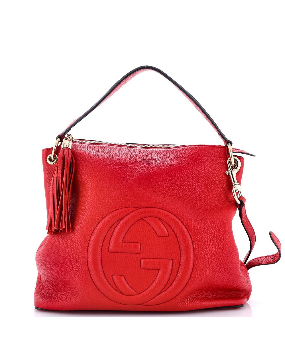 Gucci кожаная сумка Soho Convertible Hobo