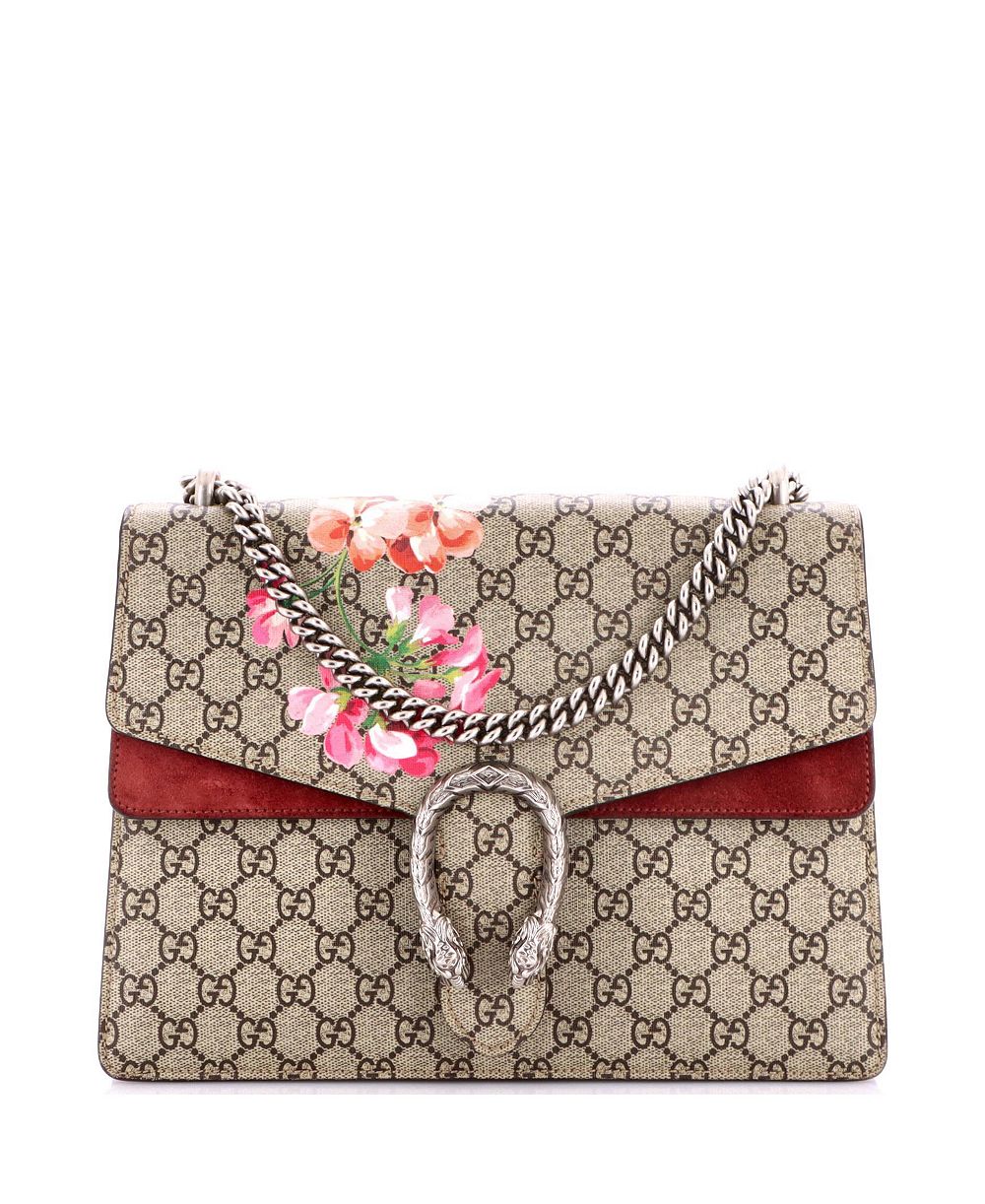 Сумка Gucci Medium Dionysus Blooms Print GG Coated Canvas Pre-Owned