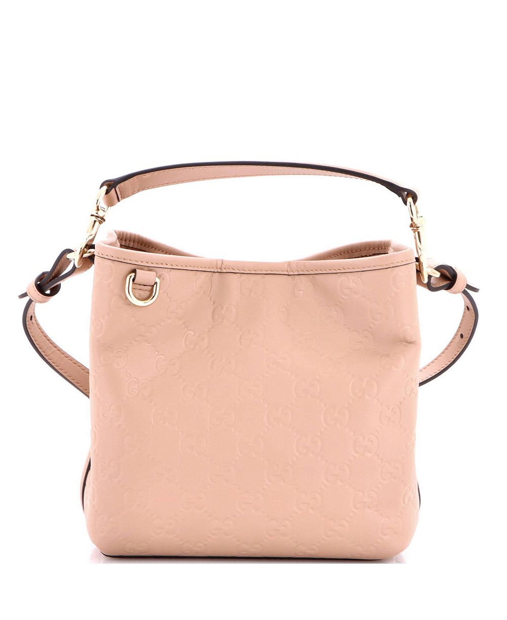 Pre-Owned Gucci маленькая сумка ведерка с эмблемой GG из тисненой кожи