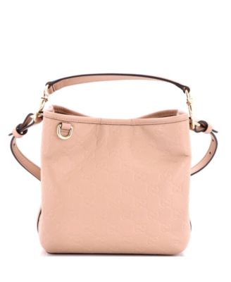 Pre-Owned Gucci маленькая сумка ведерка с эмблемой GG из тисненой кожи
