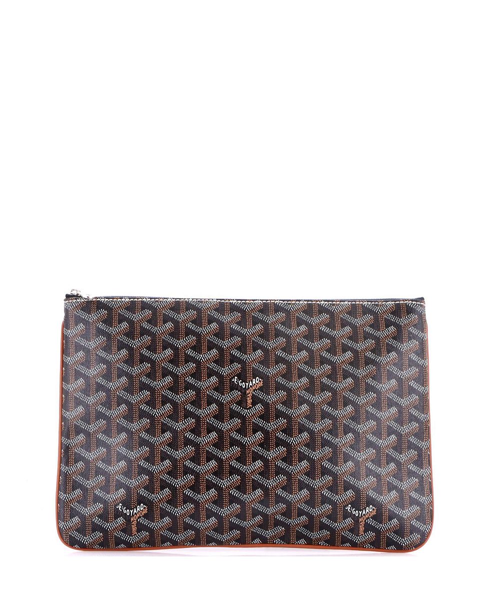 Pre-Owned Goyard MM Senat Zip Pouch Coated Canvas