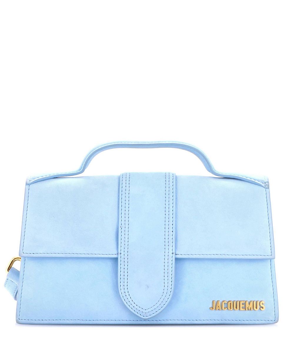 Pre-Owned Jacquemus Le Grand Bambino Flap Bag Suede