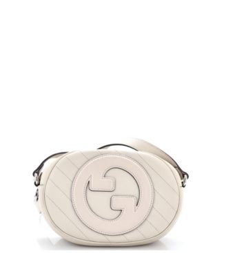 Pre-Owned Gucci сумка-камера Blondie NM Round Diagonal Quilted Leather