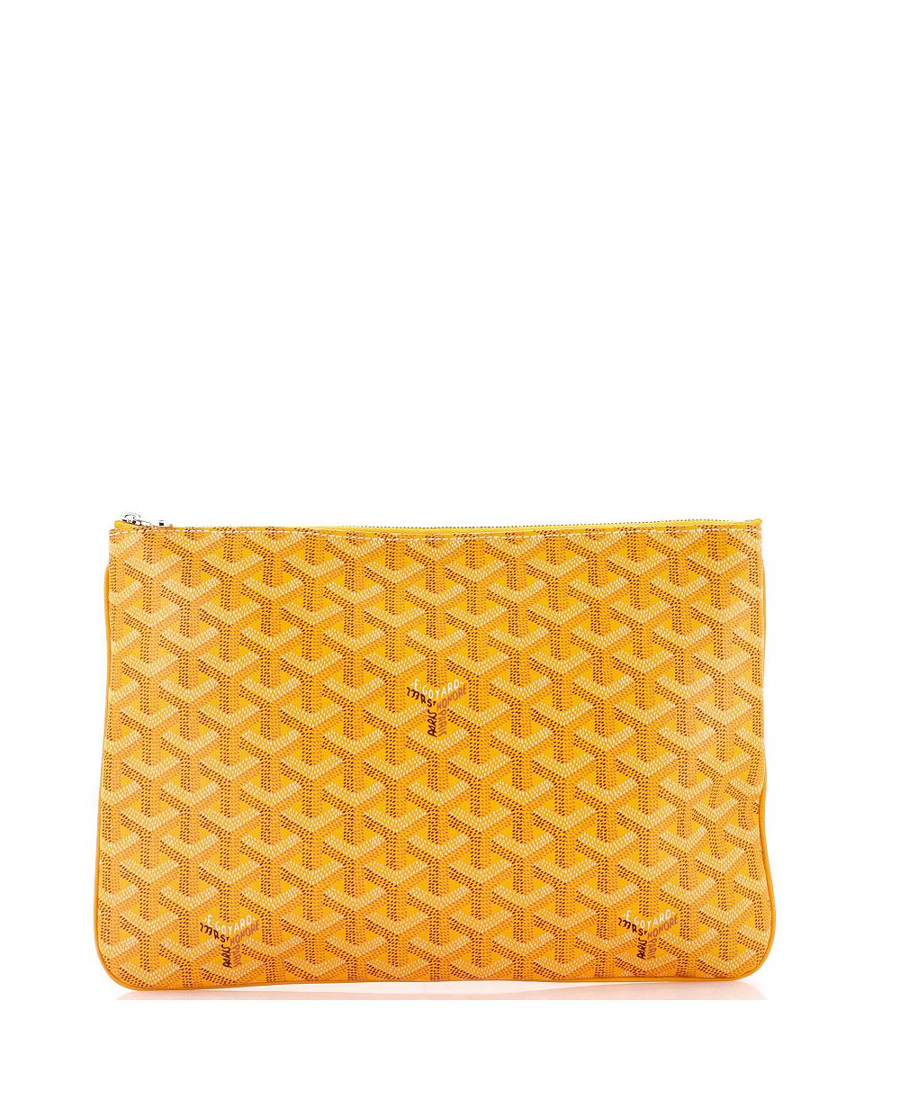 Goyard Поясная сумка-пауч Senat Zip из прорезиненного полотна MM, б/у