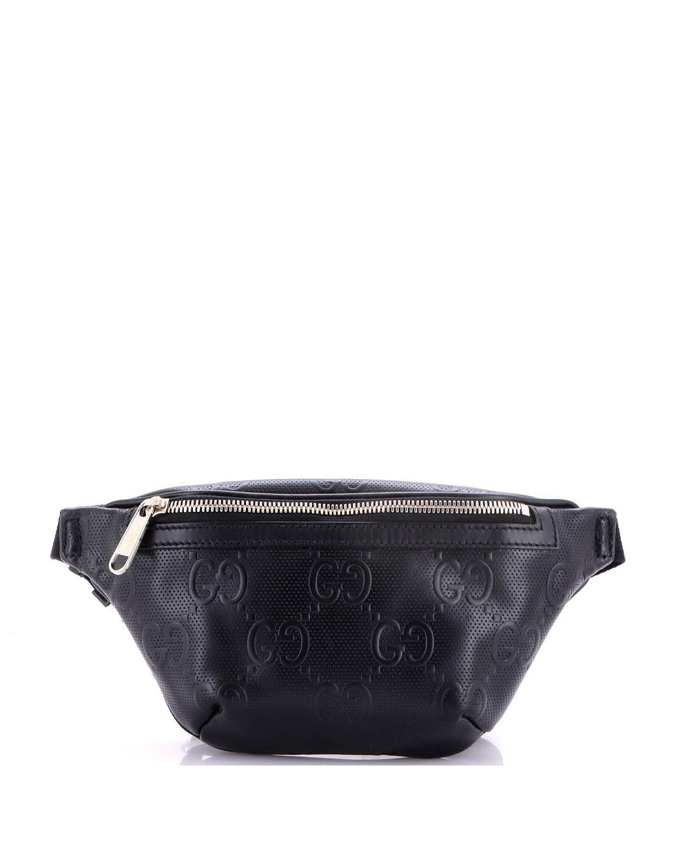 Gucci Small Belt Bag GG Embossed Perforated Leather сумка б/у Женская