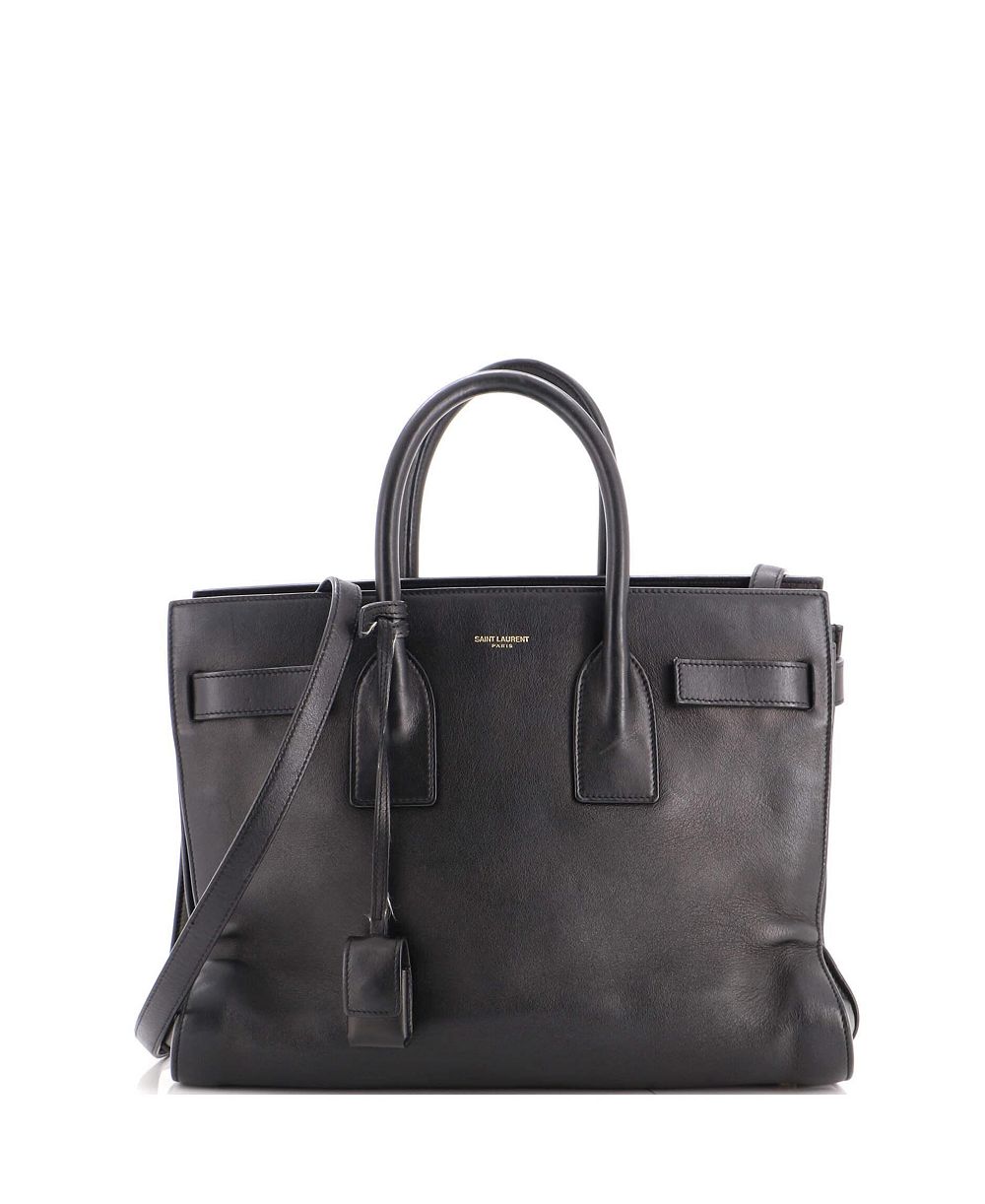 Б/у маленькая сумка Saint Laurent Sac de Jour из кожи