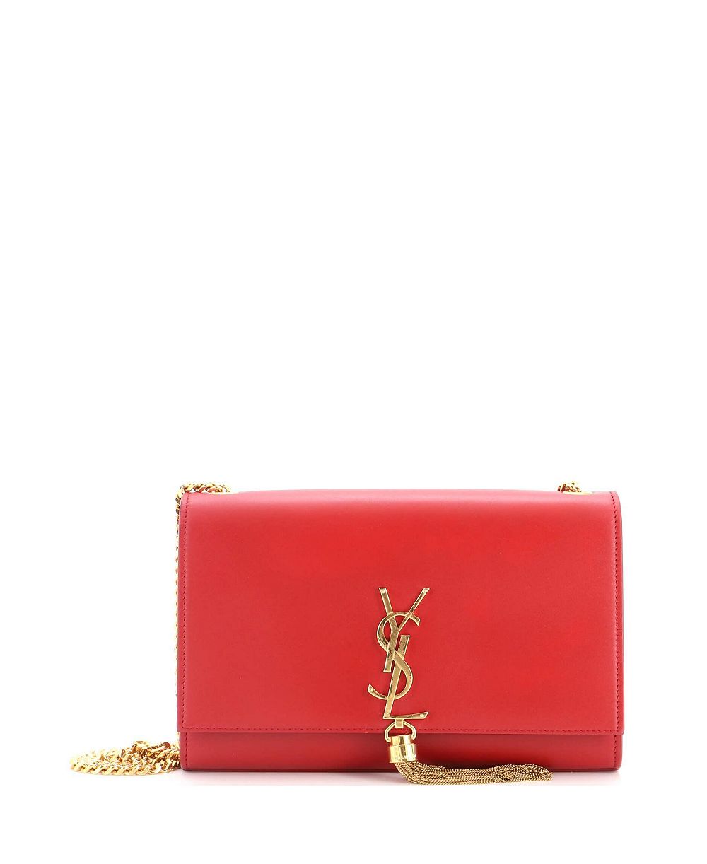 Pre-Owned Saint Laurent средняя сумка через плечо Classic Monogram с кисточкой из кожи