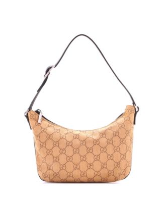 Маленькая винтажная сумка через плечо Gucci Small Vintage Pochette, холст GG, б/у