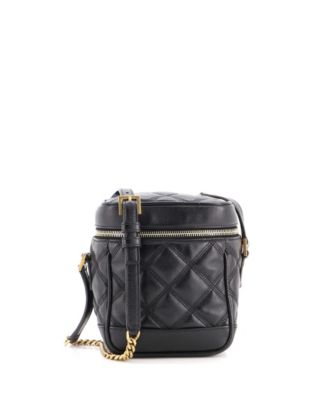 Pre-Owned Saint Laurent 80's Vanity Bag Quilted Leather