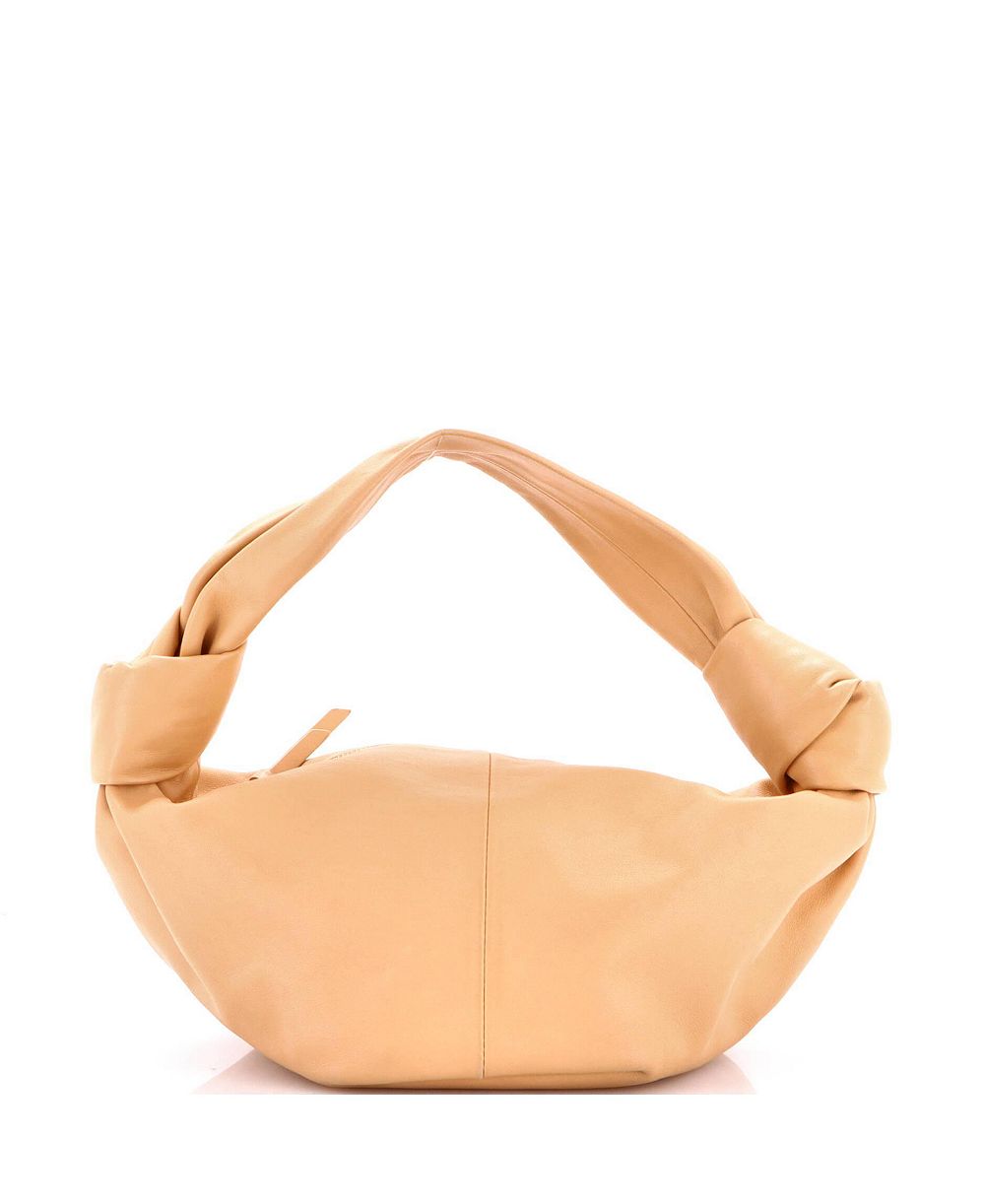Б/у Bottega Veneta мини-сумка кожаная hobo Double Knot