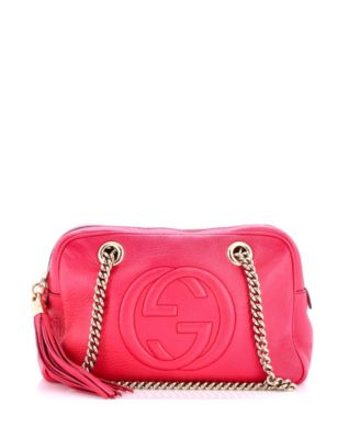 Gucci Сумка через плечо Soho Small Chain Zip из кожи, б/у