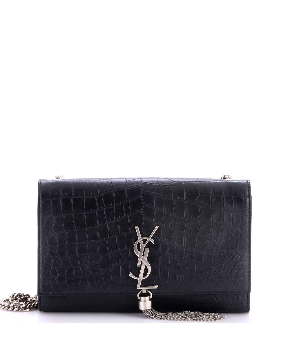 Б/у Saint Laurent средняя сумка через плечо Classic Monogram с кисточкой