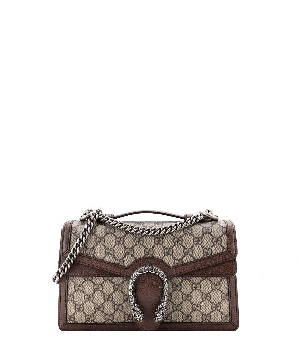 Gucci Small Dionysus Bag с ручкой и цепочкой GG Coated Canvas Pre-Owned