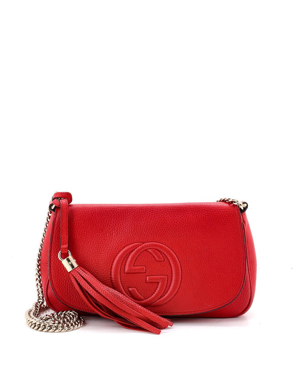 Кожаная сумка через плечо Gucci Medium Soho Chain